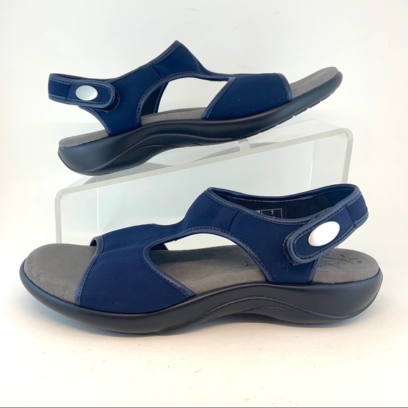 SAS NWOT Navy Blue Harmony Tripad Comfort Sandals - Picture 4 of 8